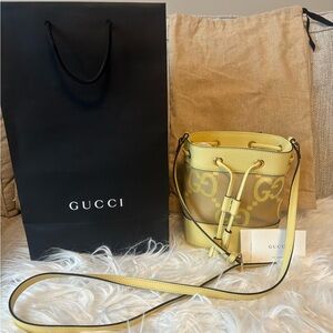Gucci jumbo GG mini bucket shoulder/crossbody bag